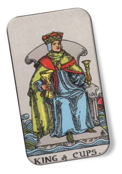 King of Cups Rider Waite image description