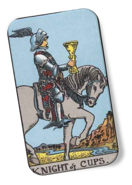 Knight of Cups Rider Waite image description