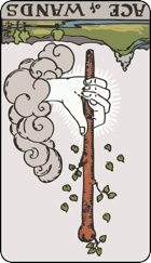 Reversed meaning of the Ace of Wands