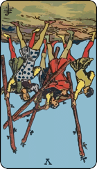 Reversed meaning of the Five of Wands
