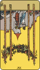 Đảo ngược ý nghĩa của Four of Wands