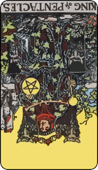 Reversed meaning of the King of Pentacles