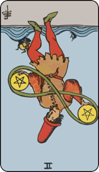 2 of Pentacles Reversed Keywords