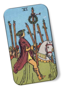 Six of Wands Rider Waite Tarot Deck - A.E. Waite | TarotX.net