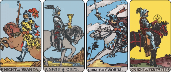 Interpretation of Knight cards through personality