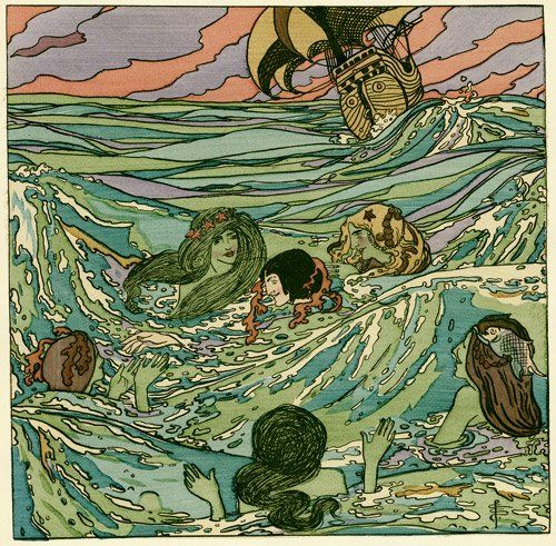 The Golden Vanity illustrated by Pamela Colman Smith, 1899