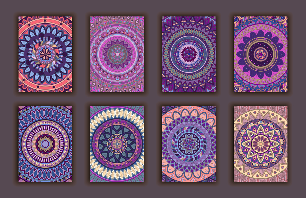 Tarot symbols in color