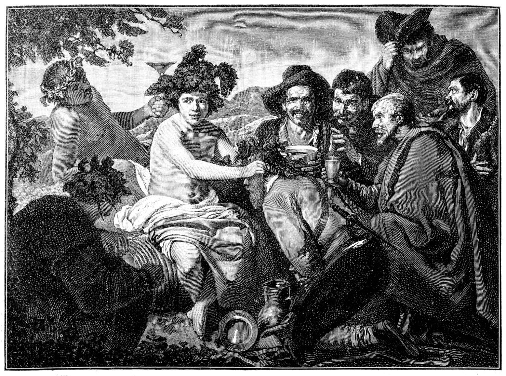 Bacchus - the Roman God of wine