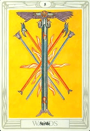 5 of Wands Thoth