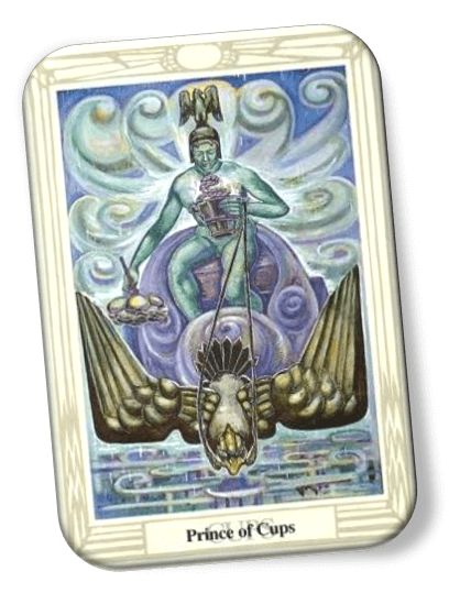  Analyze and describe the Prince of Cups Thoth Tarot