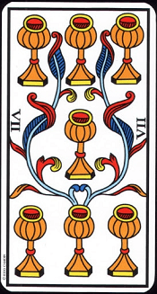 7 De Coupe Tarot