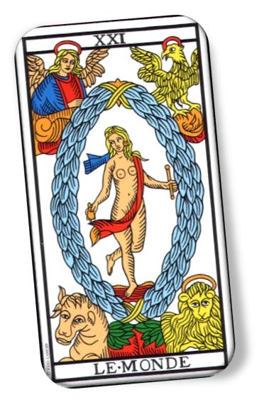 Le Monde Marseille Tarot Card Paul Marteau TarotX