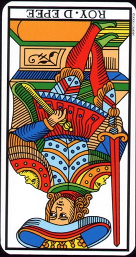 reversed meaning of Roi D'épée Tarot