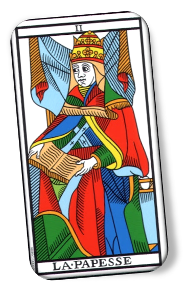 Archivo:PAPESSE. Papisa, Tarot Marsella.jpg - Wikipedia, la enciclopedia  libre