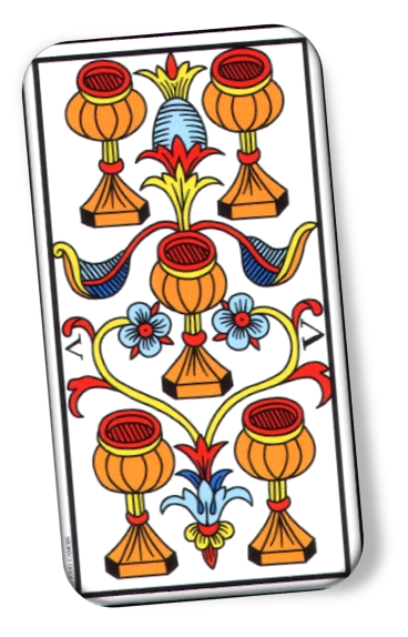 upright meaning of 5 De Coupe Tarot﻿