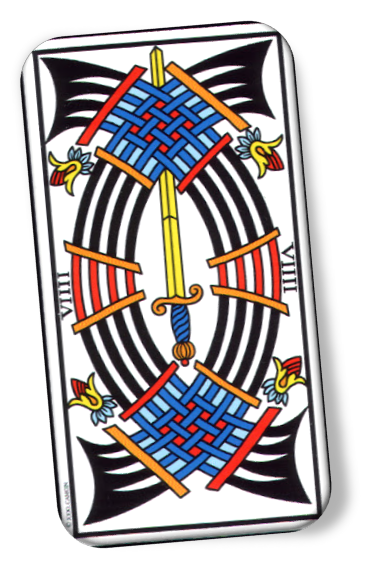 upright meaning of 9 D'épée Tarot