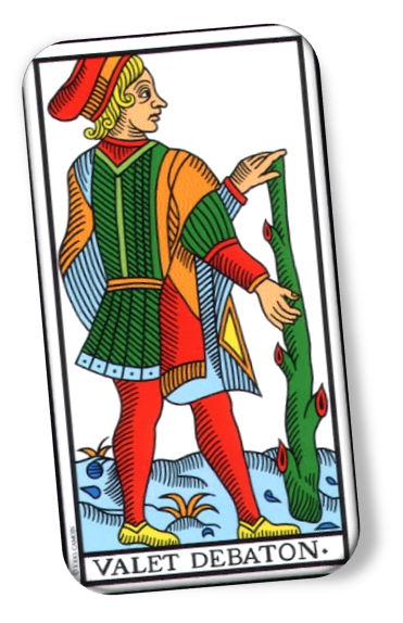 Wands Valet de Baton Tarot Card Meanings - | TarotX