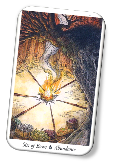 Meaning of Six of Bows Wildwood Tarot