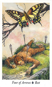 4 of Arrows Wildwood tarot