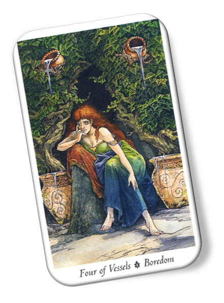 Meaning of Four of Vessels Wildwood Tarot
