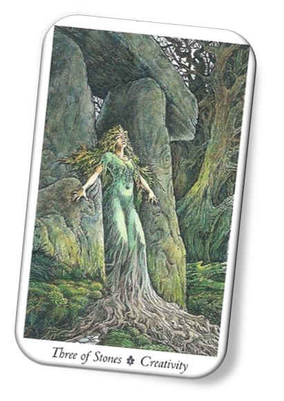 Meaning of Three of Stones Wildwood Tarot