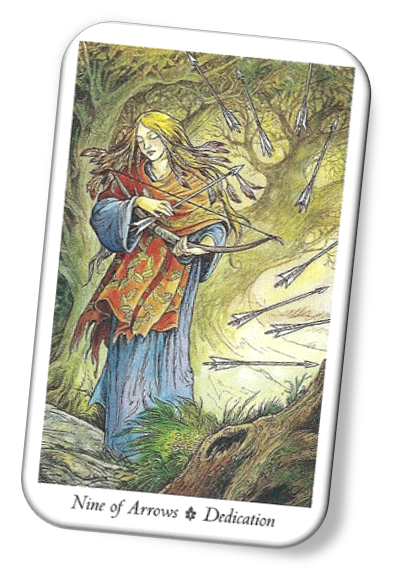 Meaning of Nine of Arrows Wildwood Tarot