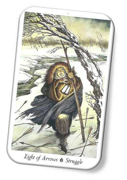 Meaning of Eight of Arrows Wildwood Tarot