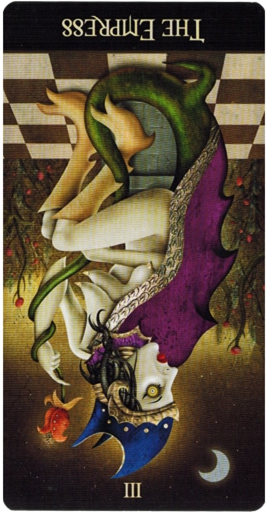 reversed meaning of The Empress Deviant Moon Tarot