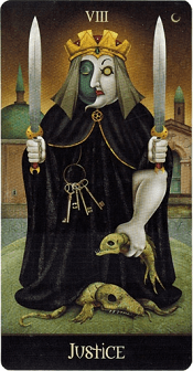 justice deviant moon tarot