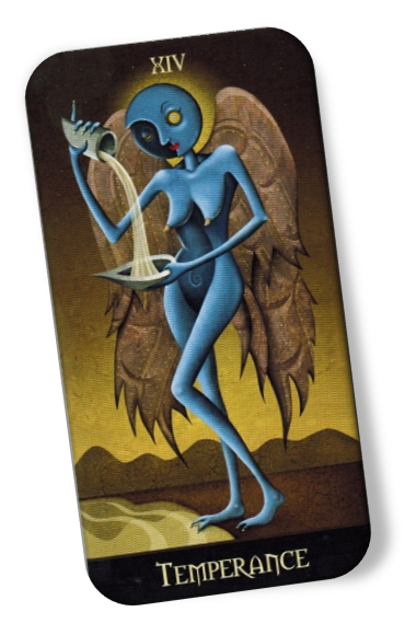 Description of Temperance Deviant Moon Tarot