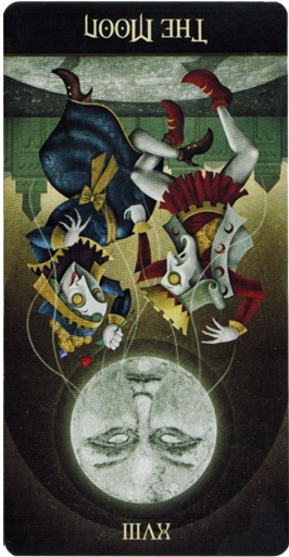 reversed meaning of The Moon Deviant Moon Tarot