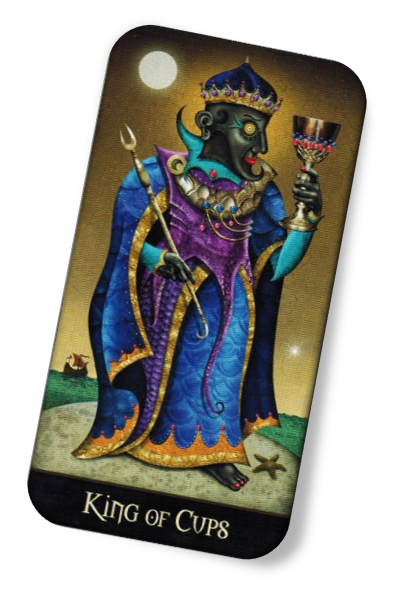 Description of King of Cups Deviant Moon Tarot