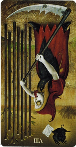 reversed meaning of Eight of Wands Deviant Moon Tarot