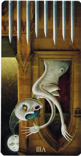 reversed meaning of Eight of Swords Deviant Moon Tarot
