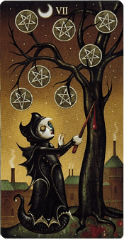 7 of pentacles Deviant Moon