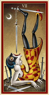 Lá bài Seven of Swords trong bộ bài Deviant Moon Tarot sẽ đưa bạn vào những chuyến phiêu lưu đầy thú vị và bất ngờ. Tìm hiểu ý nghĩa lá bài này và làm chủ cuộc sống của mình. Để khám phá thêm về Deviant Moon Tarot và ý nghĩa của lá bài Seven of Swords, hãy xem chi tiết hình ảnh liên quan đến lá bài này.