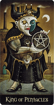 King Of pentacles Deviant Moon