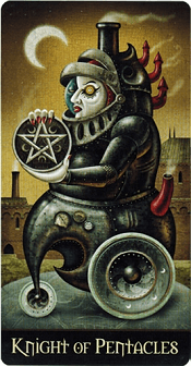 Knight Of pentacles Deviant Moon