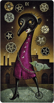 9 of pentacles Deviant Moon