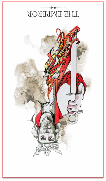 reversed the emperor linestrider tarot
