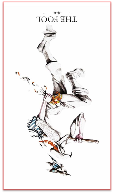 reversed the fool linestrider tarot