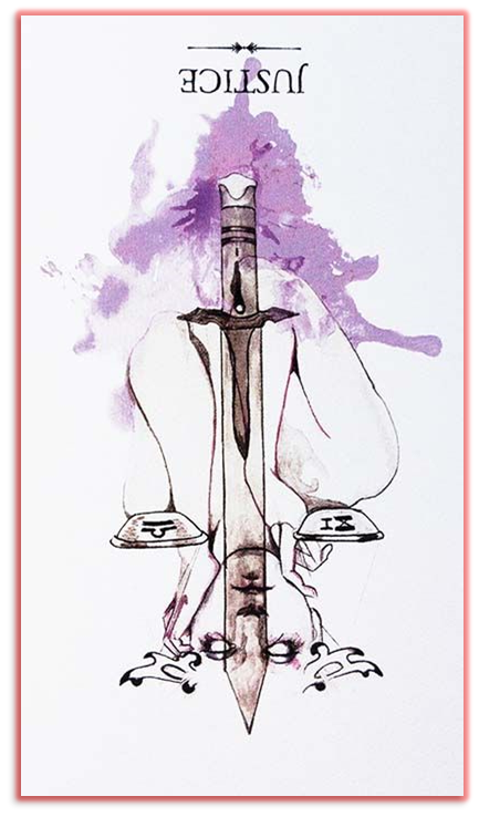 reversed the justice linestrider tarot