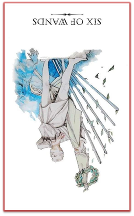 REVERSED six of wands linestrider