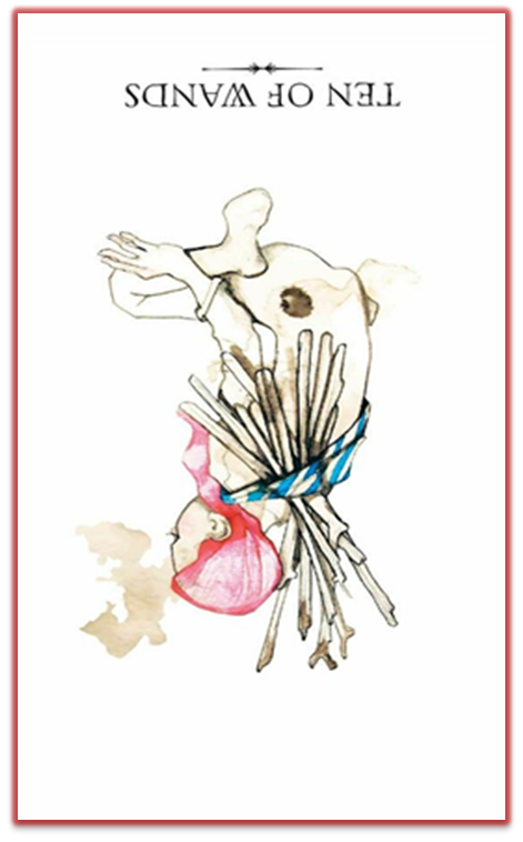 reversed ten of wands linestrider