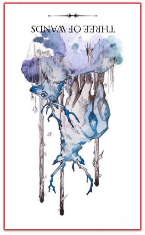 reversed three of wands linestrider tarot