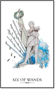 Six of Wands Linestrider Tarot