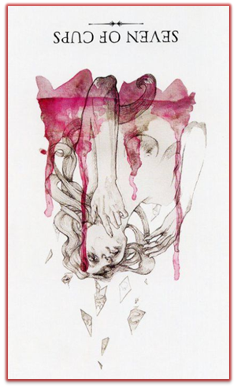 reversed seven of cups linestrider tarot