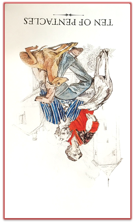 reversed ten of pentacles linestrider