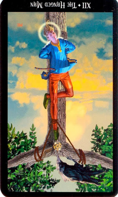 reversed the hanged man witches tarot
