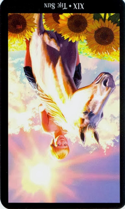reversed the sun witches tarot